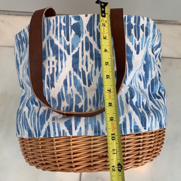 Blue and Brown Tote Bag - Picture 2 of 10